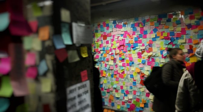 union square sticky notes