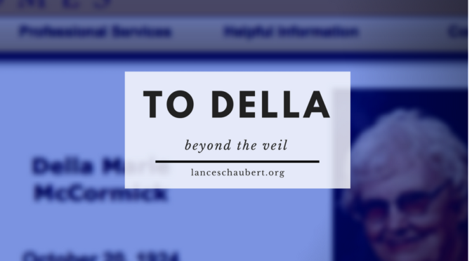 To Della Beyond the Veil