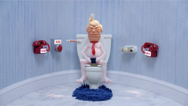 Bigly and Tweets : a scatological social media puppet show