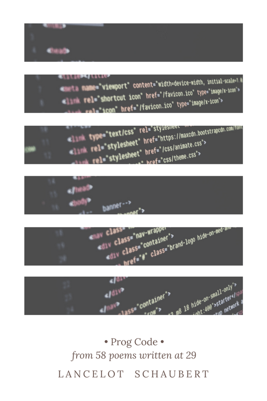 prog code • from 58 poems written at 29 (6)