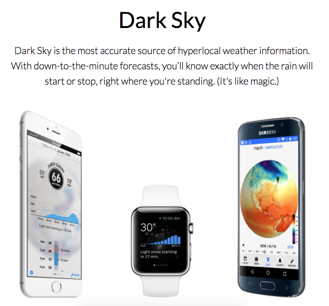 weather nyc app dark sky micrometeorology hyper local