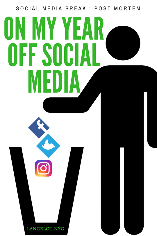 Social Media Break : Post Mortem on my Year Off Social Media