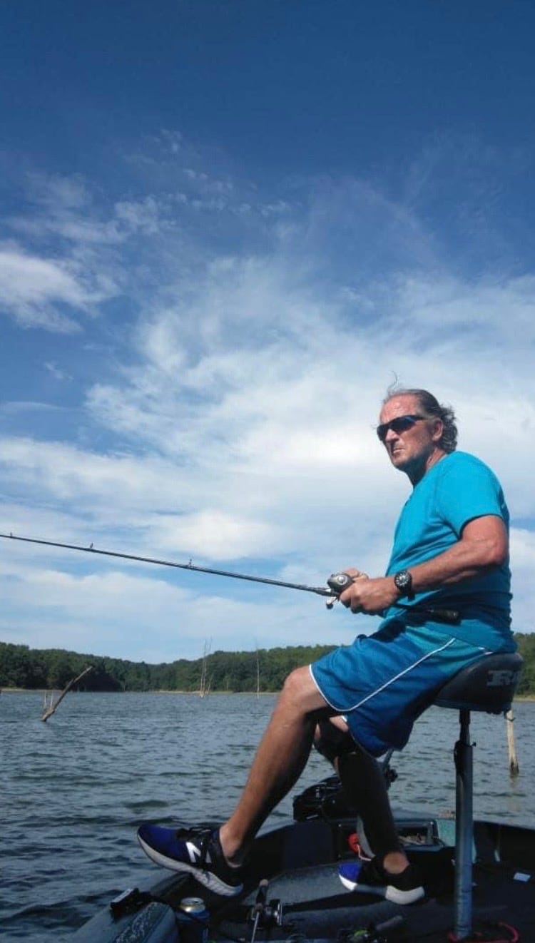 picture of Steve the legend fishing on his boat for daddy issues are overrated