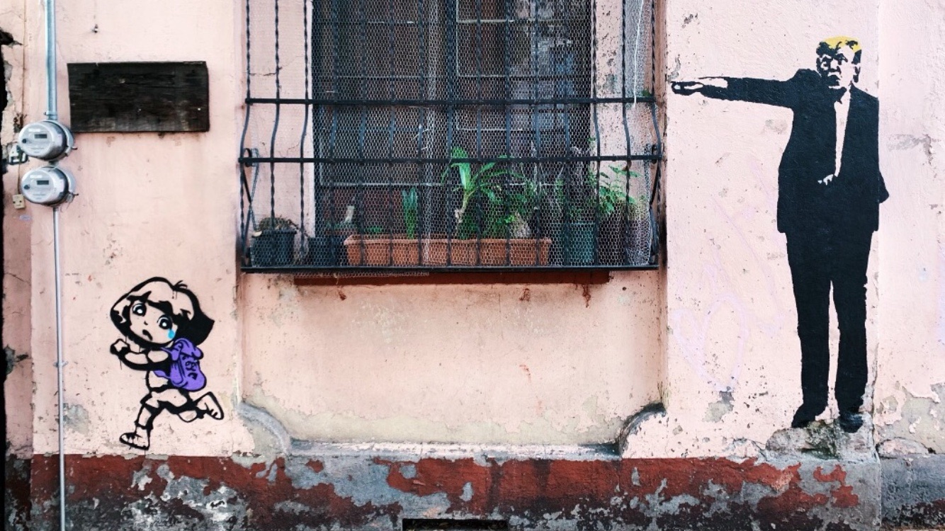 Dora the Explorer graffiti