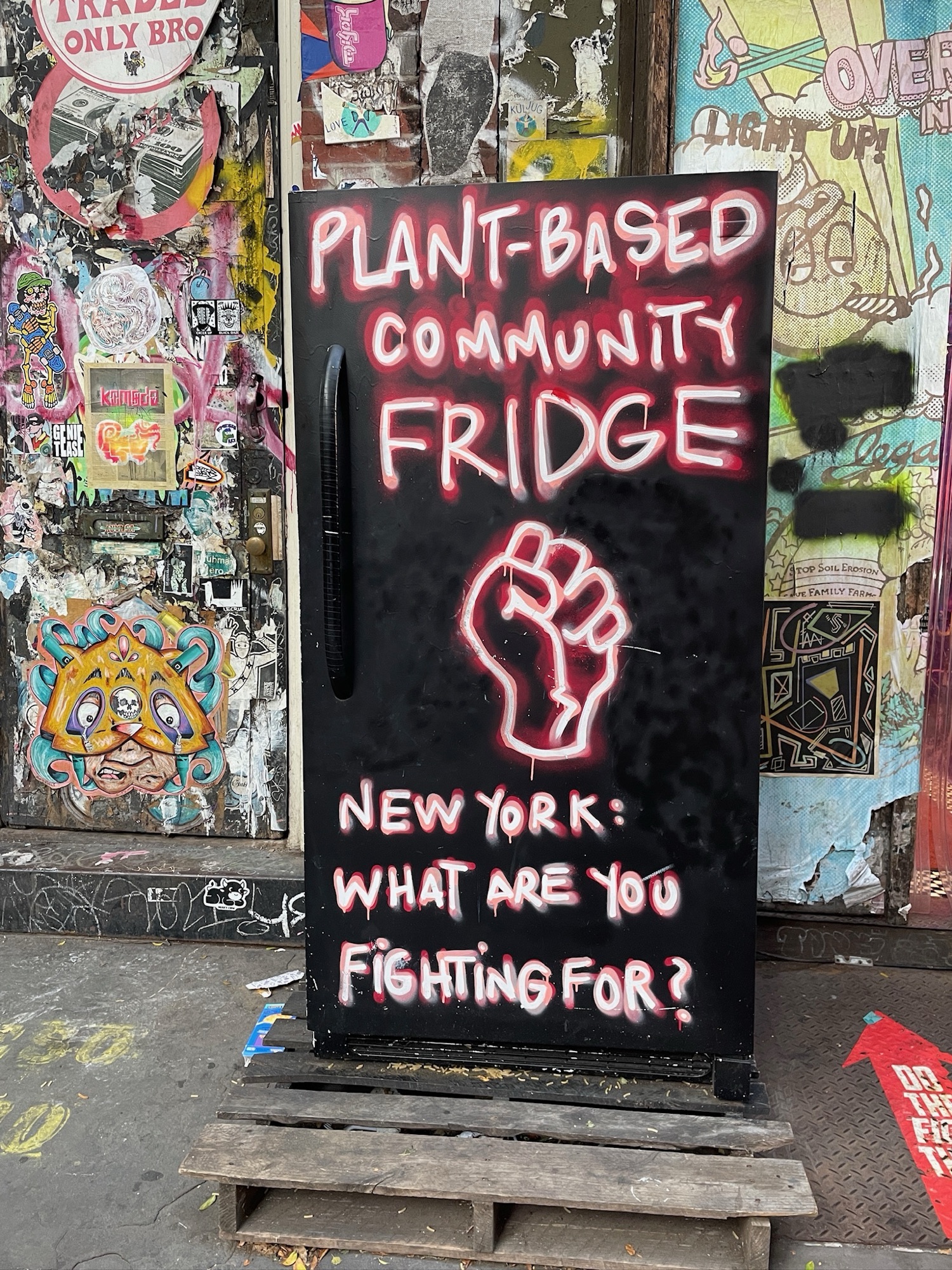 Plant Based Community Fridge — Unique New York Signs