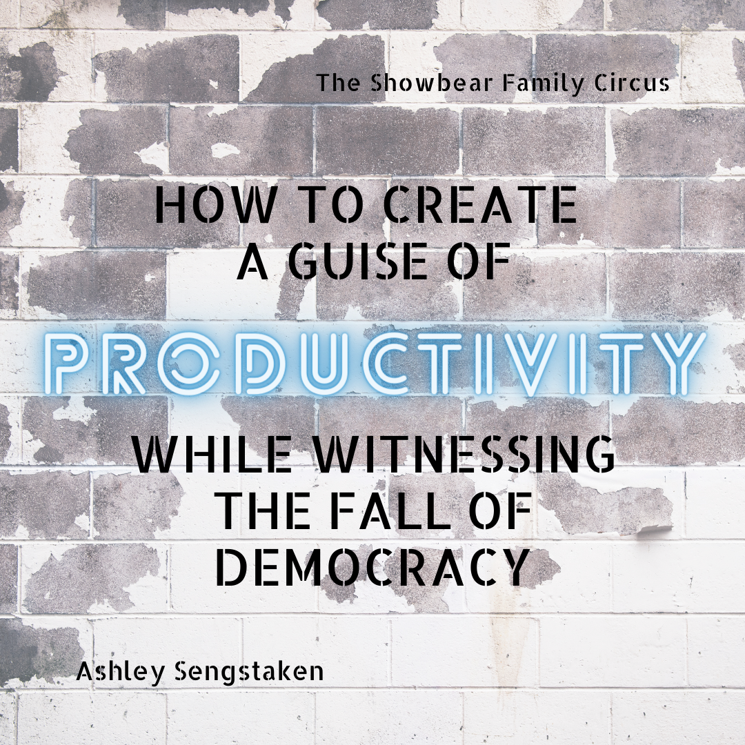How To Create a Guise of Productivity While Witnessing the Fall of Democracy