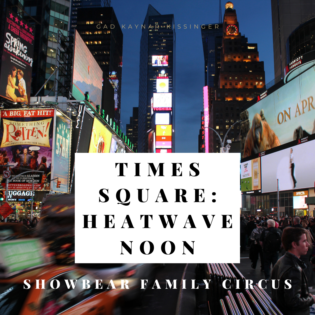 times square heatwave noon