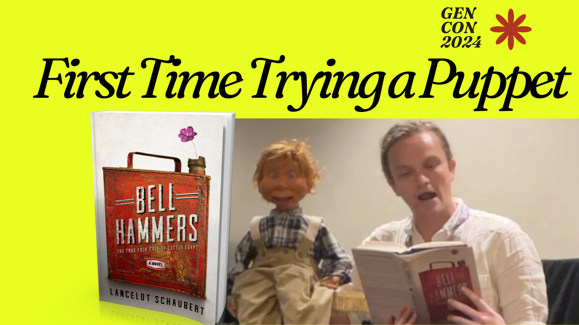 First time trying a puppet at Gen Con 2024 puppet workshop