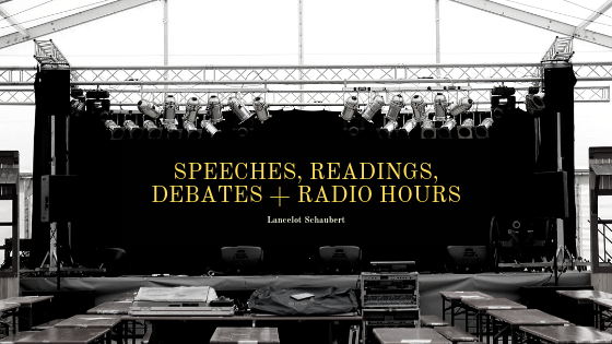 speeches readings debates radio hours lancelot schaubert