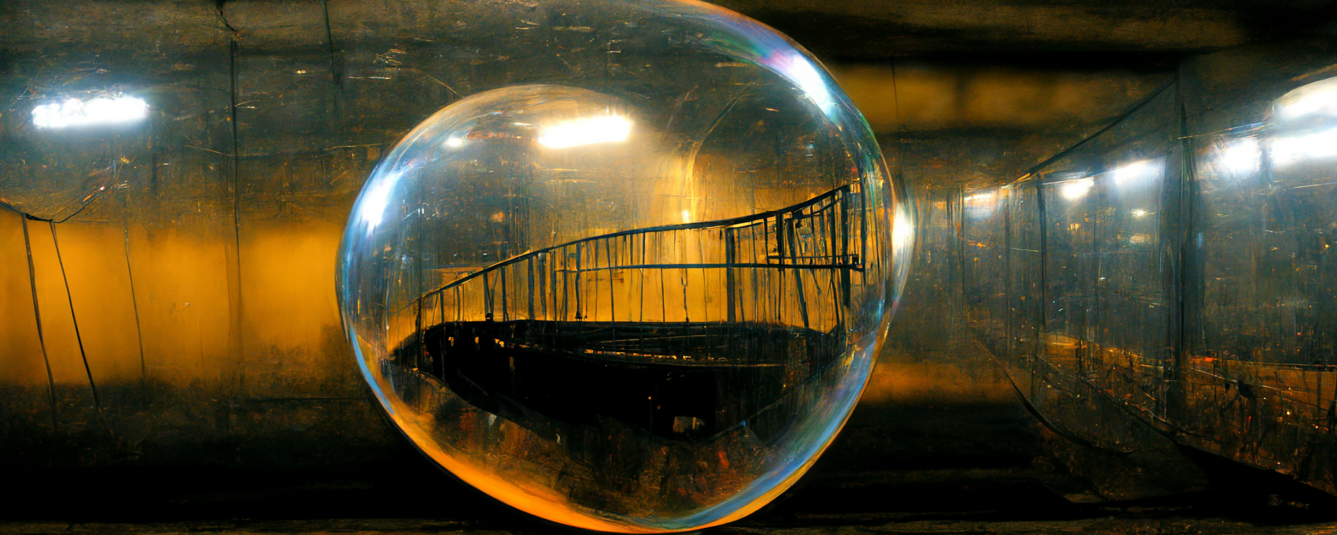 fashirals dark bubble underneath metal catwalk tap and die