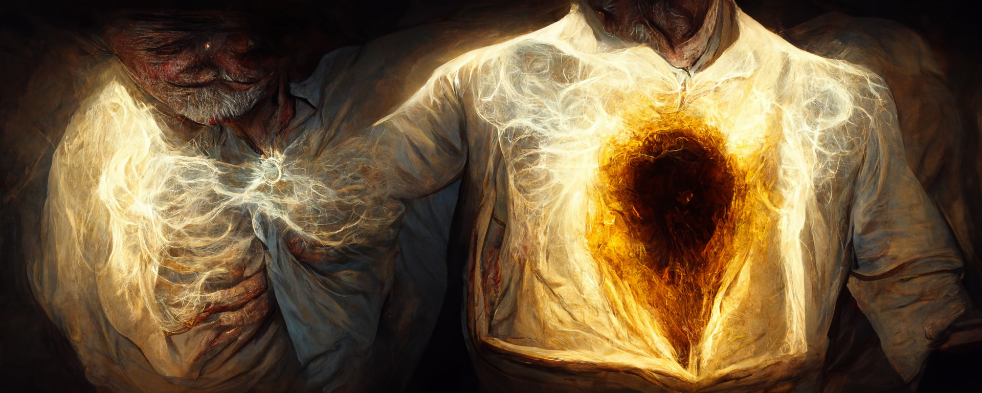 fiftieth floor lightning blowing a hole in an old man's chest tap and die