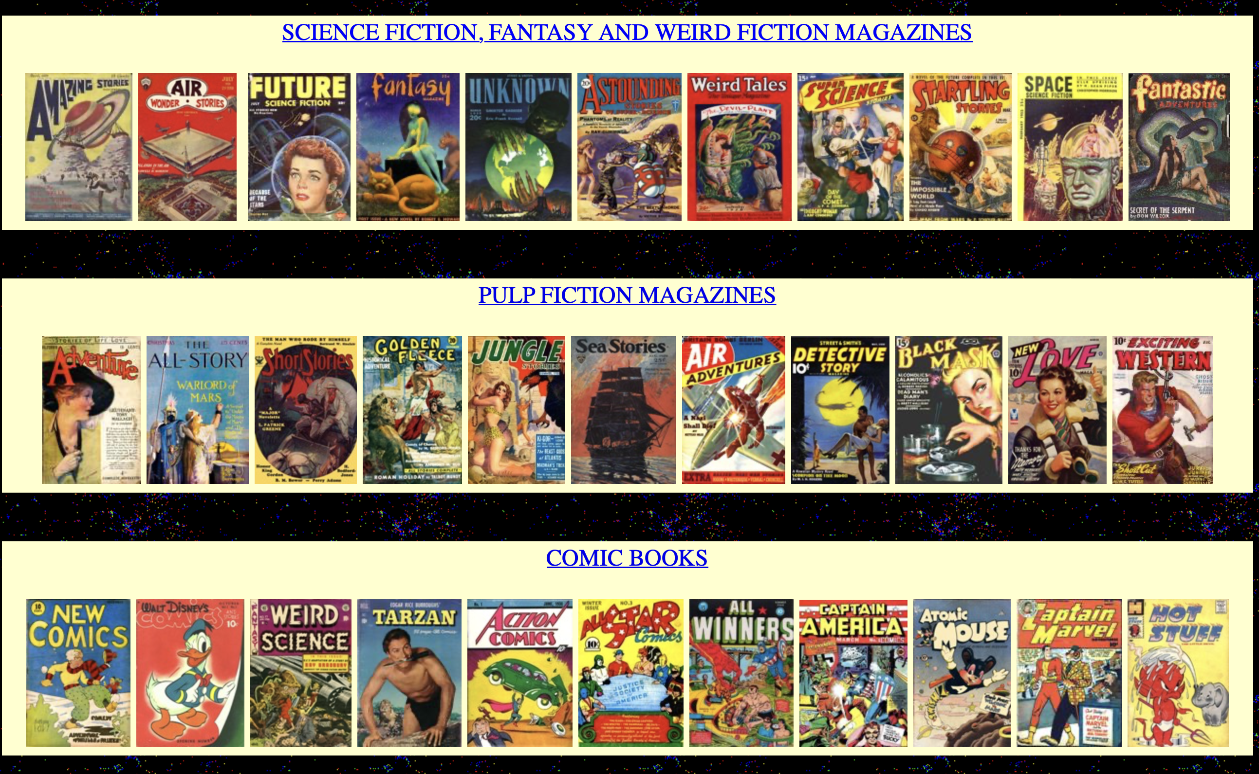 Fantasy Stories + Science Fiction Stories  Periodical Archive