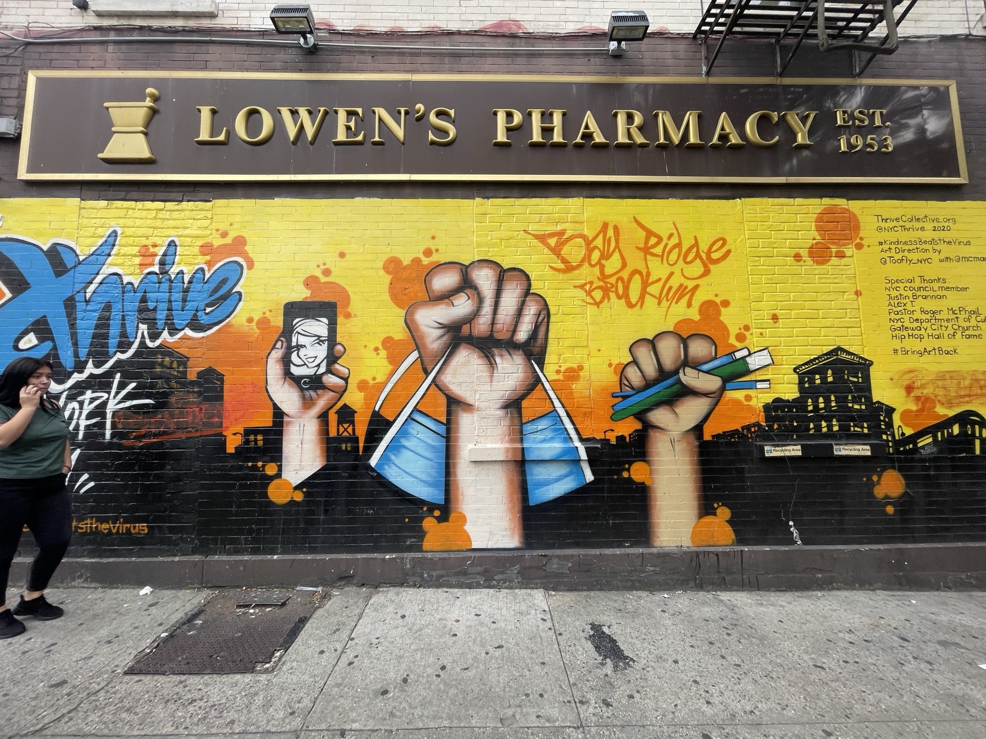 PPE Graffiti in Bay Ridge