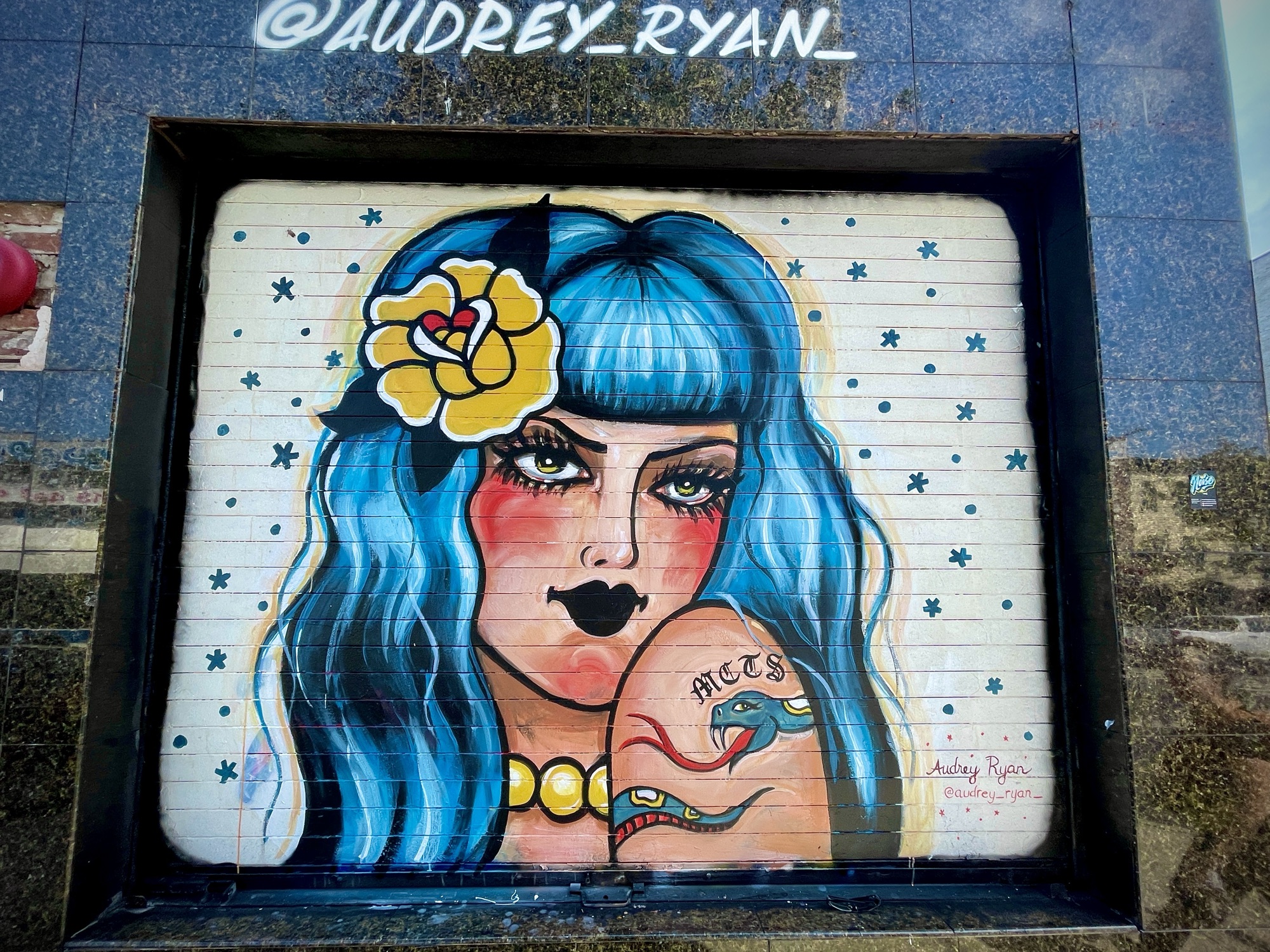 Flower Girl graffiti in Greenwood Heights