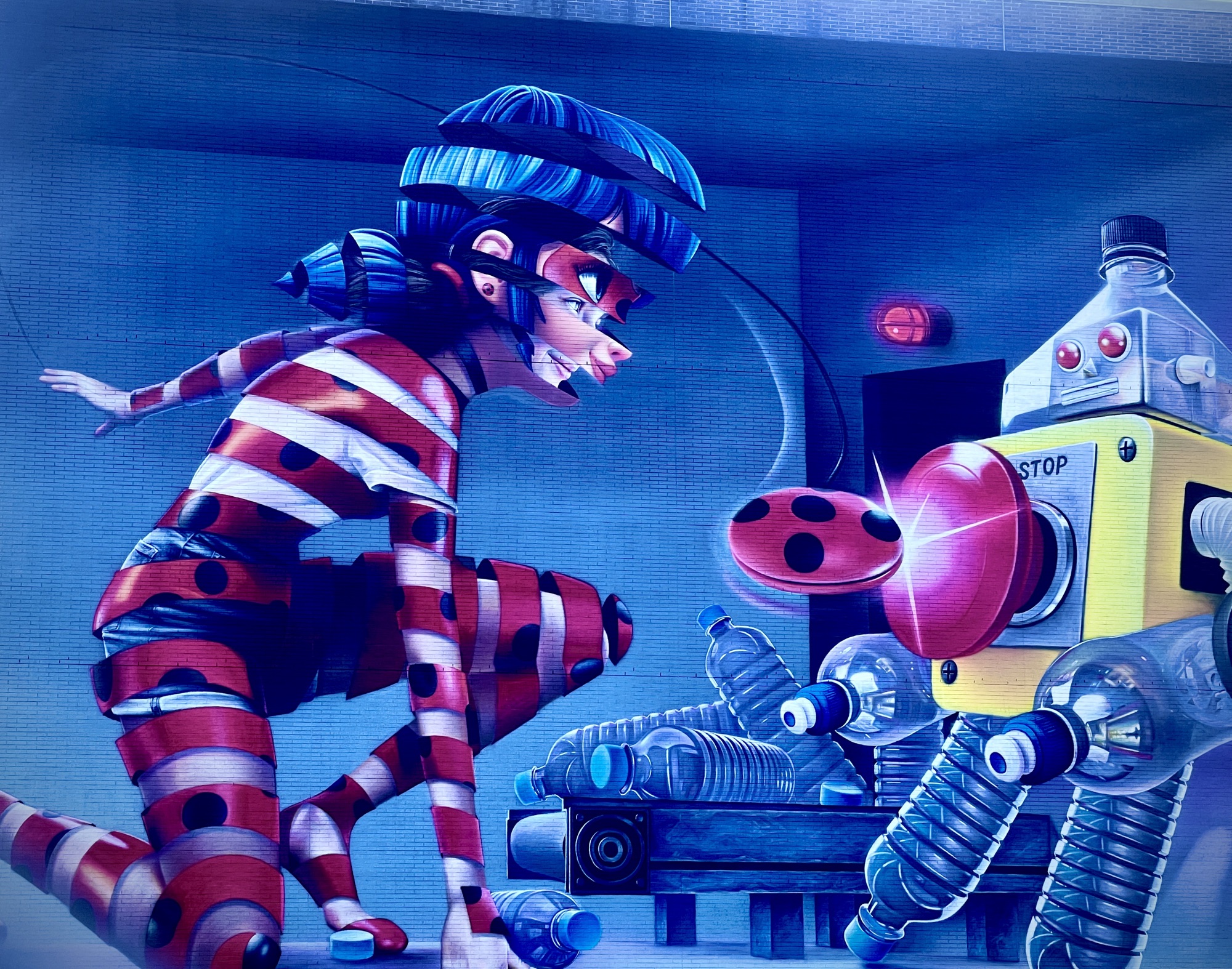 Stop Plastic Bottles Graffiti