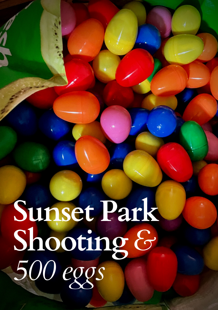 sunset park shooting 500 eggs